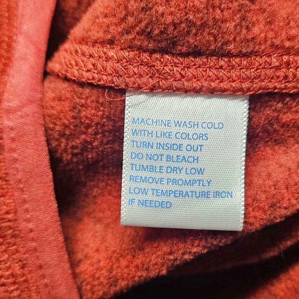 Southern Tide Fleece Vest Mens Medium Orange Heathered Full Zip Chest Pocket - Picture 5 of 8